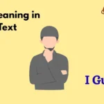 ig meaning in text