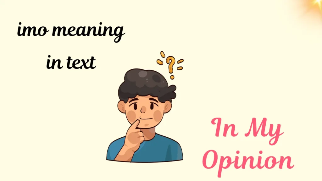 imo meaning in text