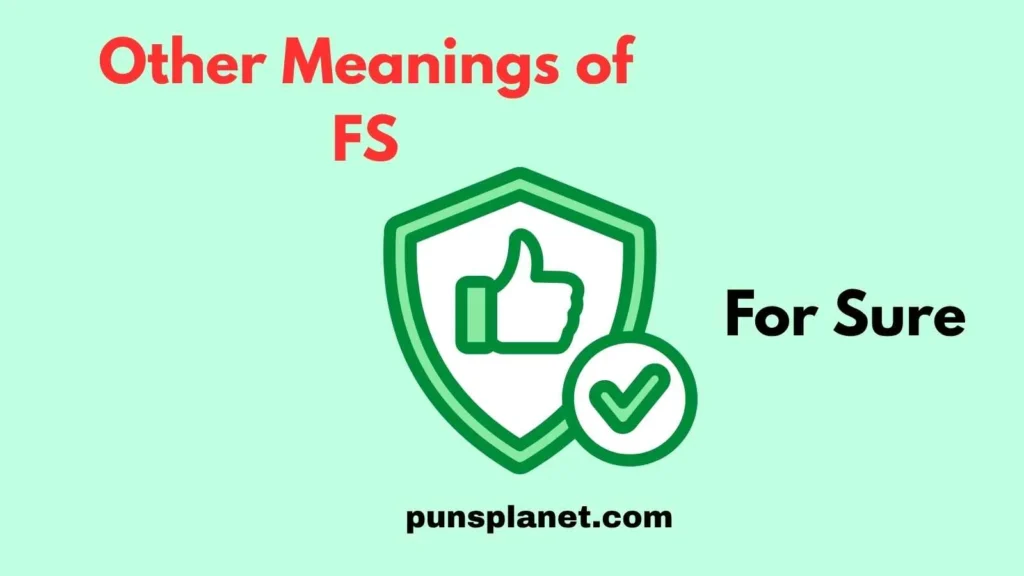 Other Meanings of FS