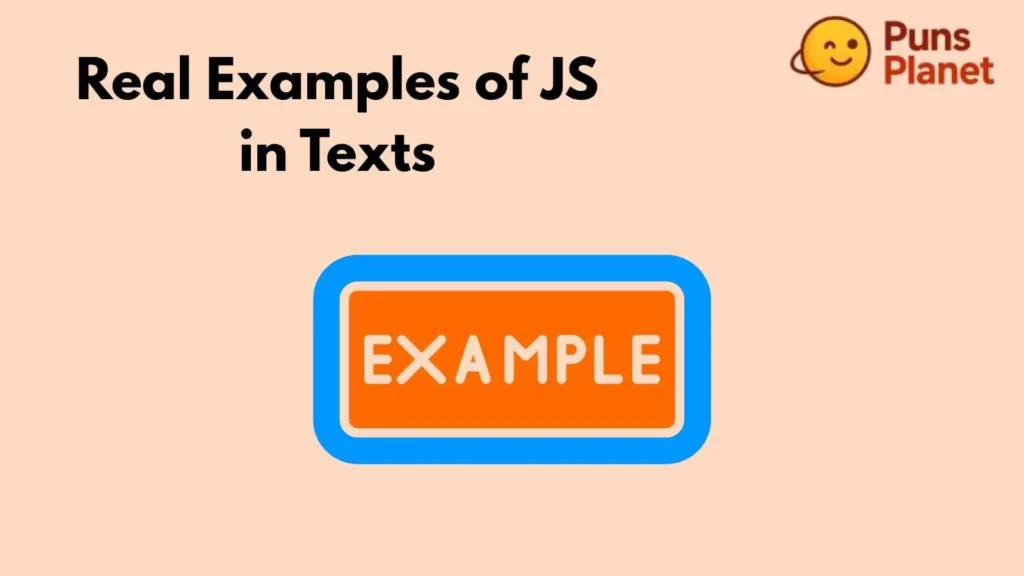 Real Examples of JS in Texts