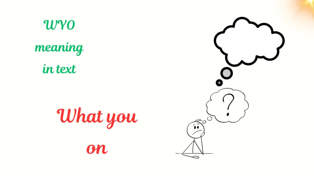 wyo meaning in text